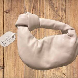 Melie Bianco Alexandra Cream Vegan Top Handle Bag